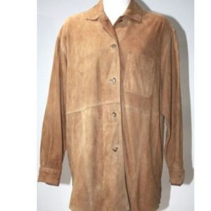 Eurochasse Brown Leather Jacket Size Large